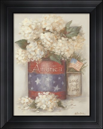 Framed Rustic Land That I Love Print