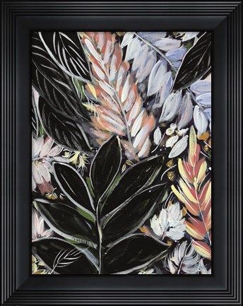 Framed Dark Palms I Print