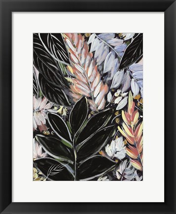 Framed Dark Palms I Print