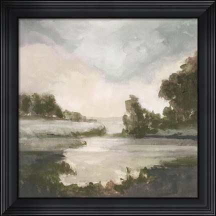 Framed Pastel Countryside I Print