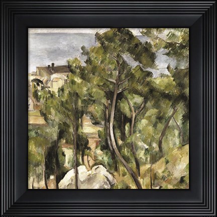 Framed Overlooking the Lake Print