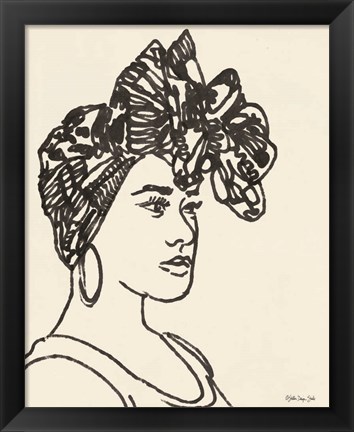 Framed Head Wrap Line Study Print