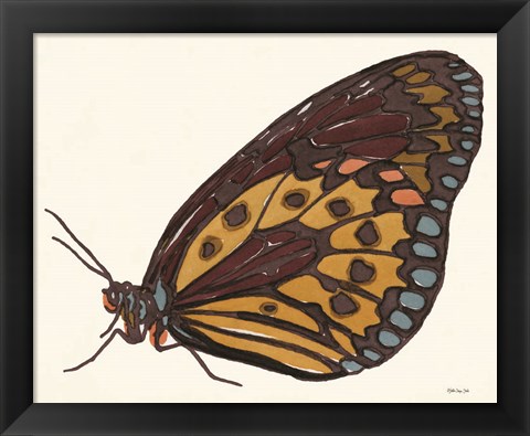 Framed Papillon 5 Print