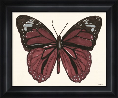 Framed Papillon 6 Print