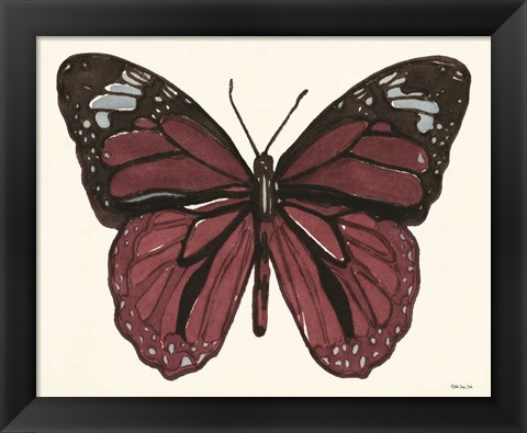 Framed Papillon 6 Print