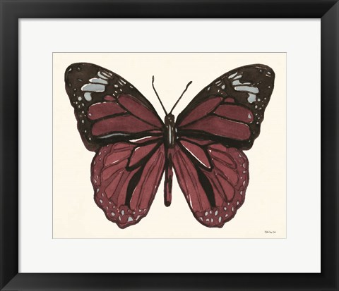 Framed Papillon 6 Print