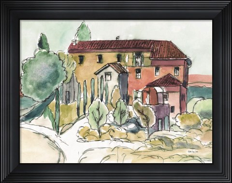 Framed Tuscan Farmhouse Print