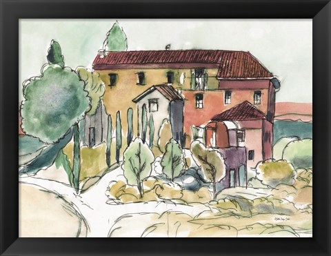 Framed Tuscan Farmhouse Print