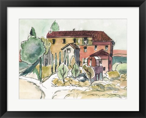 Framed Tuscan Farmhouse Print