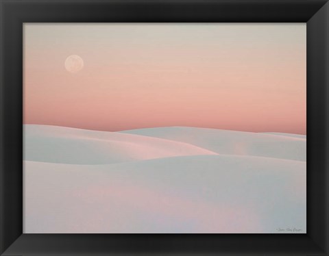 Framed Moon and Dunes Print