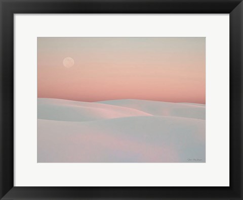 Framed Moon and Dunes Print