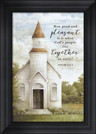 Framed Live Together in Unity Print
