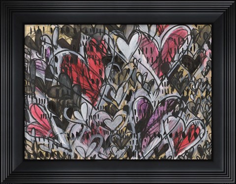 Framed Watermelon Heart Print
