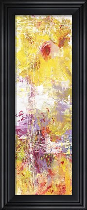 Framed Yellow Abstract I Print