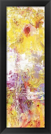 Framed Yellow Abstract I Print