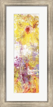 Framed Yellow Abstract I Print