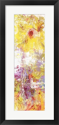 Framed Yellow Abstract I Print