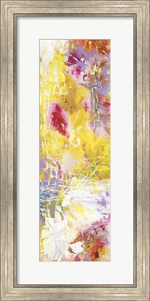Framed Yellow Abstract II Print