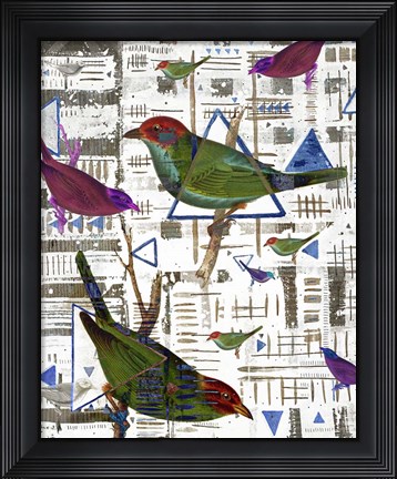 Framed Bird Intersection II Print
