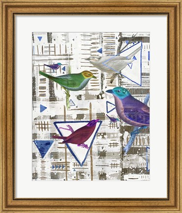 Framed Bird Intersection III Print