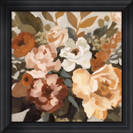Framed Autumnal Arrangement I Print