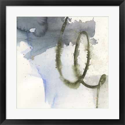 Framed Earth Curve I Print