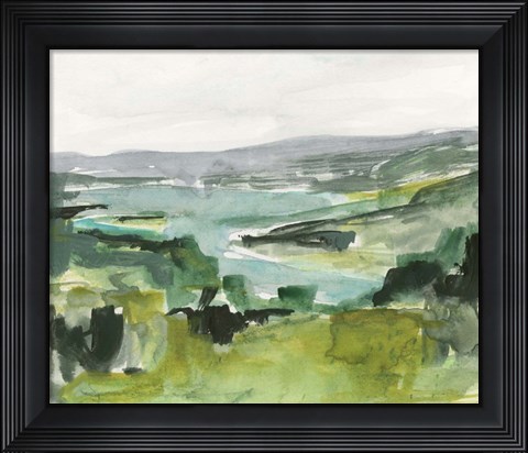 Framed Riverside Sketch I Print