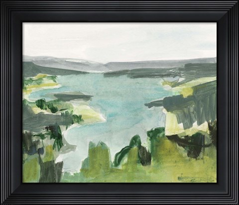 Framed Riverside Sketch II Print