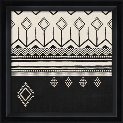 Framed Geo Textile Crop I Print