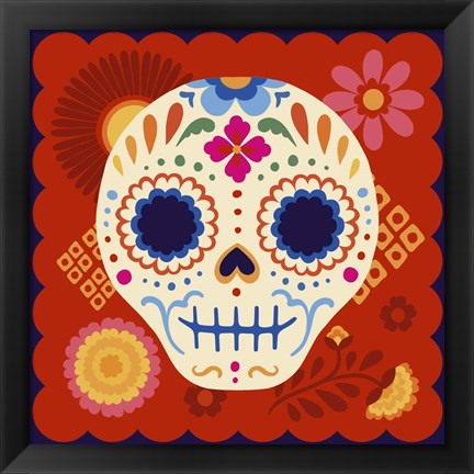 Framed Calaveras II Print