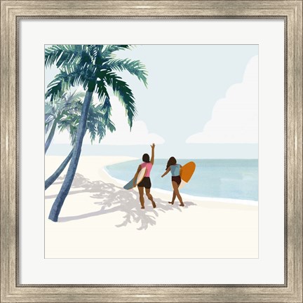 Framed Palm Tree Paradise II Print