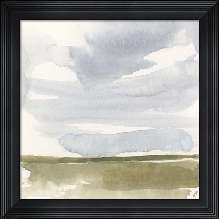 Framed Open Field Sketch I Print
