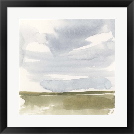 Framed Open Field Sketch I Print