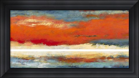 Framed Ascent of Orange Print