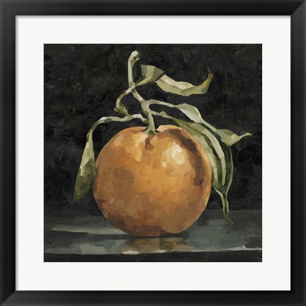 Framed Dark Orange Deux II Print
