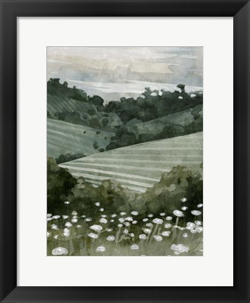 Framed Rolling Pasture II Print