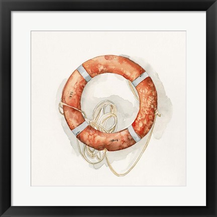 Framed Nautical Safety I Print