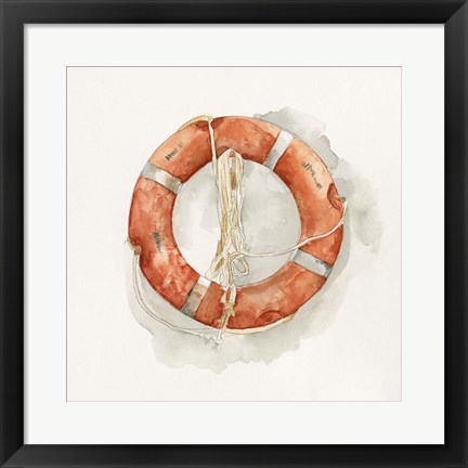 Framed Nautical Safety II Print