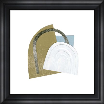 Framed Mod Rainbow Collage II Print