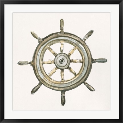 Framed At the Helm II Print