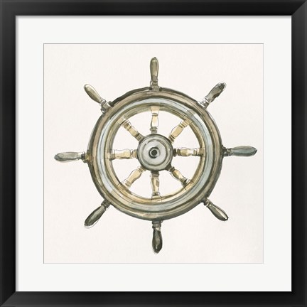 Framed At the Helm II Print