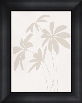 Framed Schefflera I Print