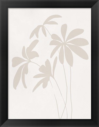 Framed Schefflera I Print