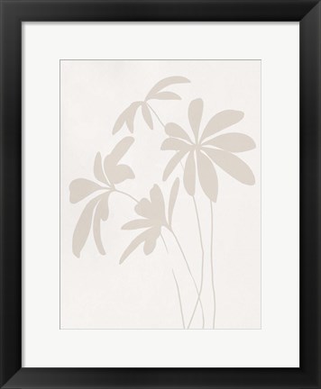 Framed Schefflera I Print