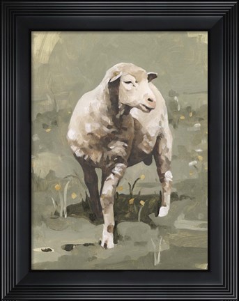 Framed Spring Sheep I Print