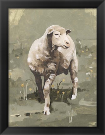 Framed Spring Sheep I Print