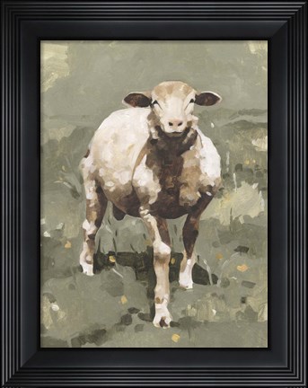 Framed Spring Sheep II Print