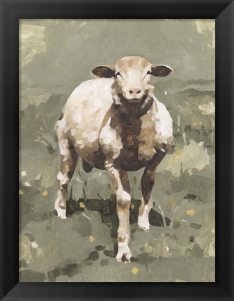 Framed Spring Sheep II Print