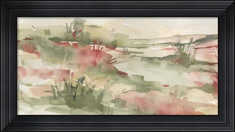 Framed Rust Grasslands I Print