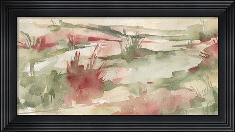 Framed Rust Grasslands II Print